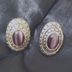 💥Purple moonstone earrings💥